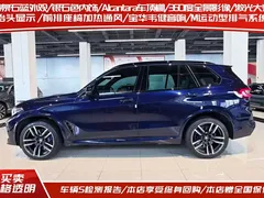 2022 BMW X5 M, синий — фото 3