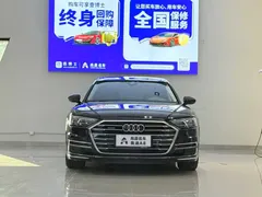 2021 Audi A8L 50 TFSI quattro Comfort, чёрный — фото 2