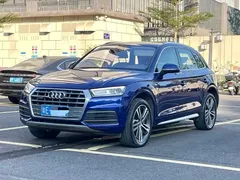 2020 Audi Q5L 40 TFSI, синий — фото 1