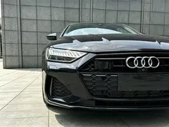 2022 Audi A7L 45 TFSI quattro S-line, чёрный — фото 15