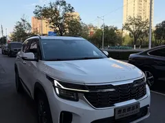 2023 Kia Seltos 1.5L CVT Luxury, белый — фото 3