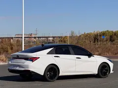 2022 Hyundai Elantra 1.5L CVT LUX Premium, белый — фото 4