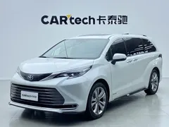 2021 Toyota Sienna 2.5L Hybrid Ultimate, белый — фото 1