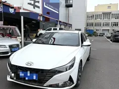 2021 Hyundai Elantra 240TGDi DCT LUX Premium, белый — фото 1
