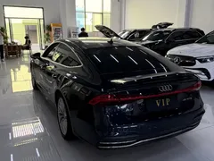 2020 Audi A7 45 TFSI, синий — фото 8