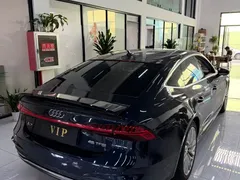2020 Audi A7 45 TFSI, синий — фото 9