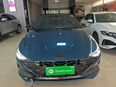 2021 Hyundai Elantra 240TGDi DCT LUX Premium, синий — фото 3
