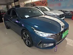 2021 Hyundai Elantra 240TGDi DCT LUX Premium, синий — фото 4