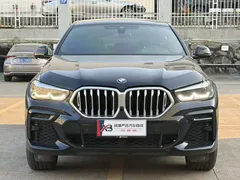 2022 BMW X6, чёрный — фото 2