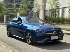 2022 Mercedes-Benz C-Class C 200 L Sport, синий — фото 3