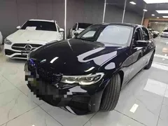 2022 BMW 3 Series 325Li M Sport Dark Package, чёрный — фото 1