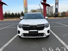 2023 Kia Seltos 1.5L CVT Luxury, белый — фото 2