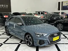 2022 Audi A3 Sportback 35 TFSI RS Package, синий — фото 2