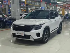 2023 Kia Seltos 1.4T DCT Premium, белый — фото 1