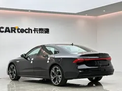 2023 Audi A7L 45 TFSI quattro S-line, чёрный — фото 3