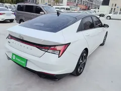 2022 Hyundai Elantra 1.5L CVT LUX Premium, белый — фото 7