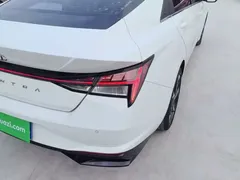 2022 Hyundai Elantra 1.5L CVT LUX Premium, белый — фото 8
