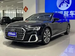 2023 Audi A8L 50 TFSI quattro Select, чёрный — фото 1