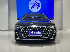 2023 Audi A8L 50 TFSI quattro Select, чёрный — фото 2