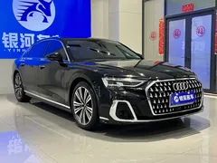 2023 Audi A8L 50 TFSI quattro Select, чёрный — фото 3