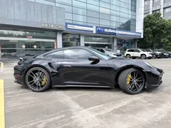 2020 Porsche 911 Turbo S 3.7T, чёрный — фото 4