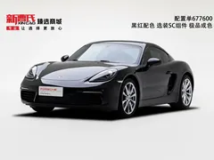 2022 Porsche 718 Cayman 2.0T, чёрный — фото 1