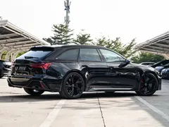 2022 Audi RS 6 4.0T Avant, чёрный — фото 3