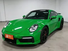 2022 Porsche 911 Turbo S 3.7T, зелёный — фото 1