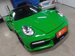 2022 Porsche 911 Turbo S 3.7T, зелёный — фото 2