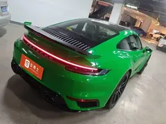 2022 Porsche 911 Turbo S 3.7T, зелёный — фото 3