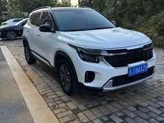 2023 Kia Seltos 1.5L CVT Luxury, белый — фото 2