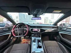 2022 Audi A7L 45 TFSI quattro S-line, чёрный — фото 8