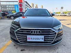2021 Audi A8L 50 TFSI quattro Comfort, чёрный — фото 2