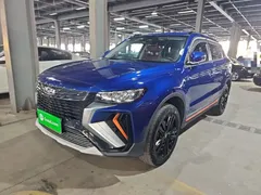 2022 Geely Atlas X 1.8TD DCT Premium, синий — фото 2