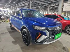 2022 Geely Atlas X 1.8TD DCT Premium, синий — фото 4