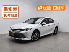 2019 Toyota Camry Hybrid 2.5HG Luxury, белый — фото 1