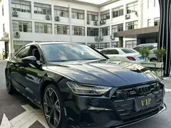 2023 Audi A7L 45 TFSI quattro S-line, чёрный — фото 3