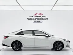 2022 Hyundai Elantra 1.5L CVT LUX Premium, белый — фото 7