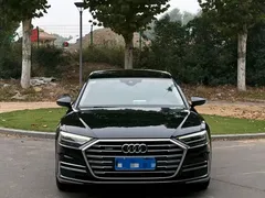 2021 Audi A8L 50 TFSI quattro Comfort, чёрный — фото 2