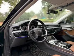 2021 Audi A8L 50 TFSI quattro Comfort, чёрный — фото 7