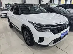 2023 Kia Seltos 1.5L CVT Luxury, белый — фото 3