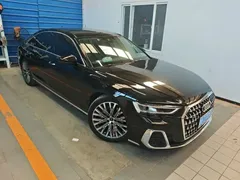 2023 Audi A8L 50 TFSI quattro Select, чёрный — фото 4