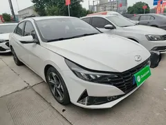 2022 Hyundai Elantra 1.5L CVT LUX Premium, белый — фото 4