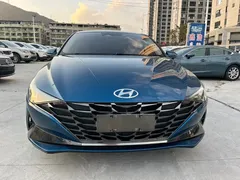 2021 Hyundai Elantra 1.5L CVT TOP Flagship, синий — фото 2