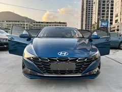 2021 Hyundai Elantra 1.5L CVT TOP Flagship, синий — фото 13