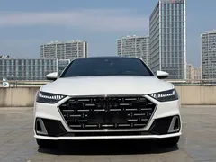 2022 Audi A7L 45 TFSI quattro S-line, белый — фото 2