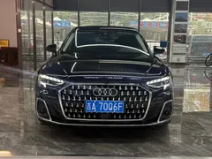 2023 Audi A8L 50 TFSI quattro Select, чёрный — фото 2