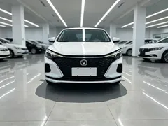 2021 Changan Eado PLUS Blue Whale NE 1.4T GDI DCT Premium, белый — фото 2
