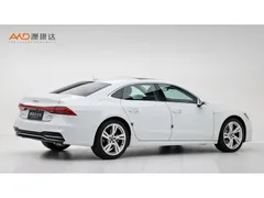 2023 Audi A7L 2.0T 45TFSI S-line, белый — фото 3