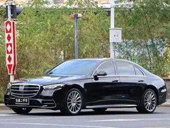 2023 Mercedes-Benz S-Class S 450 L 4MATIC, чёрный — фото 1